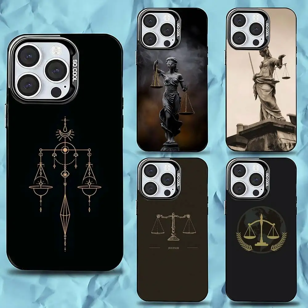 

Law Judge Justice Lawyer Phone Case For iPhone 16,15,14,13,12,11,Pro,Max,Plus,Mini,XS,SE Anti Fall Black Matte Hard Bumper