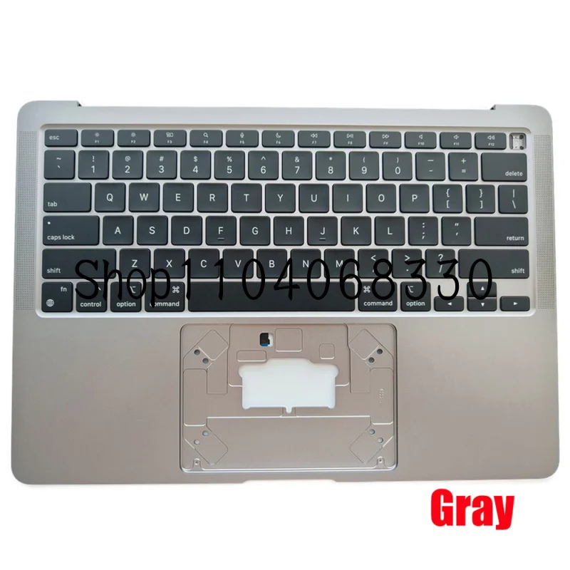 

For MacBook Air 13" M1 A2337 2020 Plamrest Space Top case Keyboard Gray US
