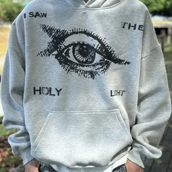 Kikker Drift Beste Kwaliteit Streetwear Gat Vintage Bedrukte Kleding Casual Losse Sweatshirt Oversized Trui Hoodies Voor Mannen