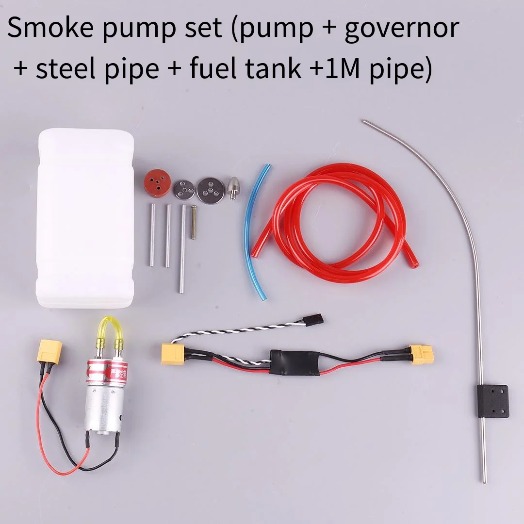 Modello di aeromobile ad ala fissa UAV Turbojet sistema di tubi del fumo pompa del serbatoio motore a benzina testa dell\'ugello del fumo