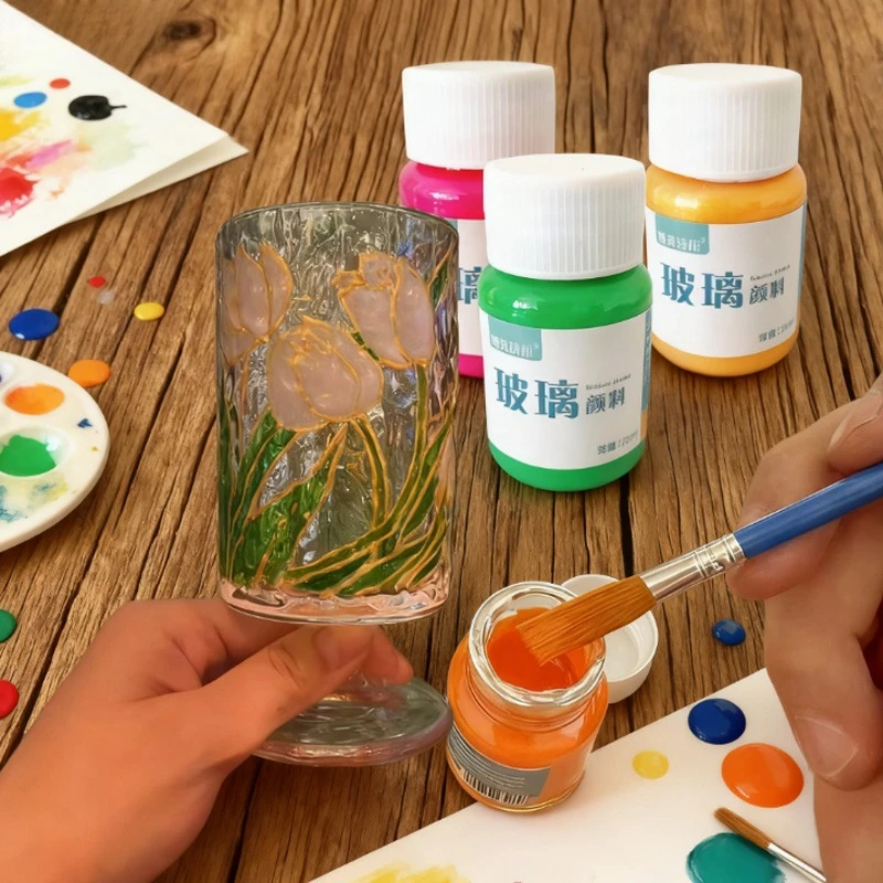 20 مللي صبغة زجاجية بدون خبز مقاومة للماء وليس من السهل تتلاشى للكتابة على الجدران الزخرفية الإبداعية المصنوعة يدويًا من السيراميك #1