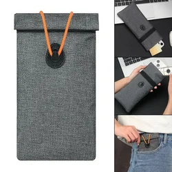 RFID Mobile Phone Signal Shielding Bag Car Shielding Key Canva Faraday Bag For Signal Blocking Leakage Prevention RF Information