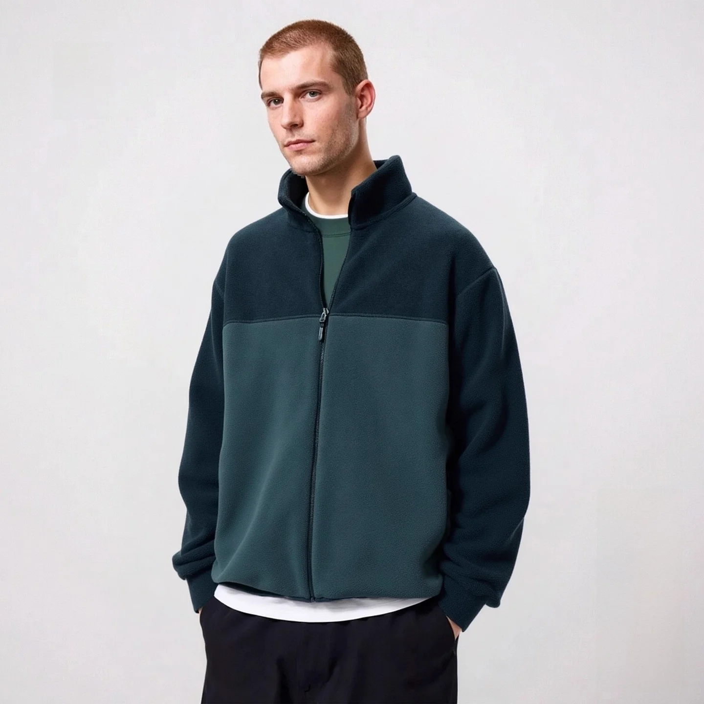 

ex Long Sve Fce Jaet на молнии, осень-зима, новый Sle Y479793, повседневный воротник-стойка из полиэфирного волокна