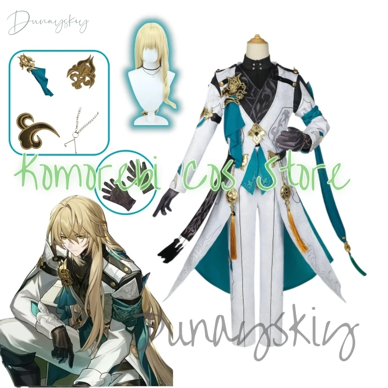 

Anime Game Honkai Star Rail Luocha Cosplay Costume Uniform Outfit Gloves Xianzhou Luofu Trader Role Play Party