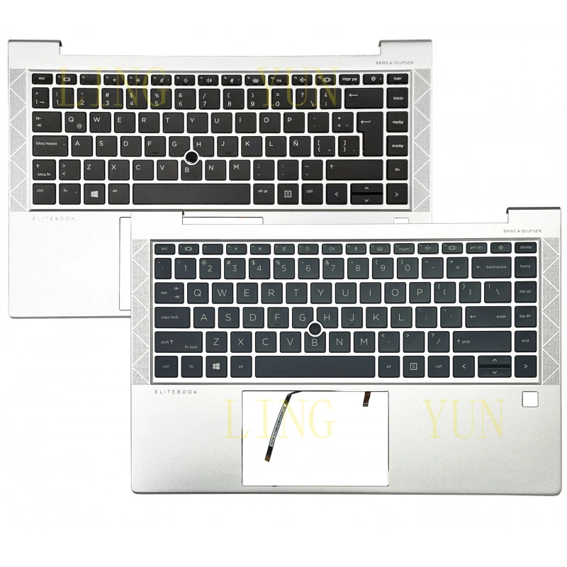 

Z Suitable for HP EliteBook 840 G7 G8 845 C shell keyboard English LA RU US UK SP