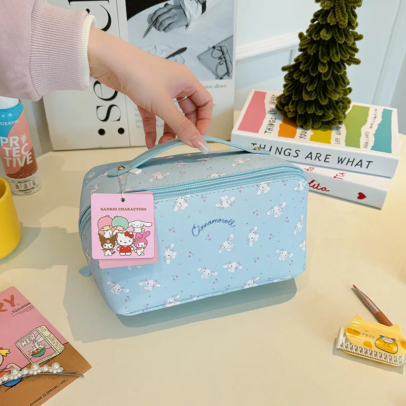 

Аниме мультфильм новая моя мелодия Cinnamoroll Kitty подушка косметичка из искусственной кожи водонепроницаемая Kawaii Girly Heart косметическая сумка для хранения подарки