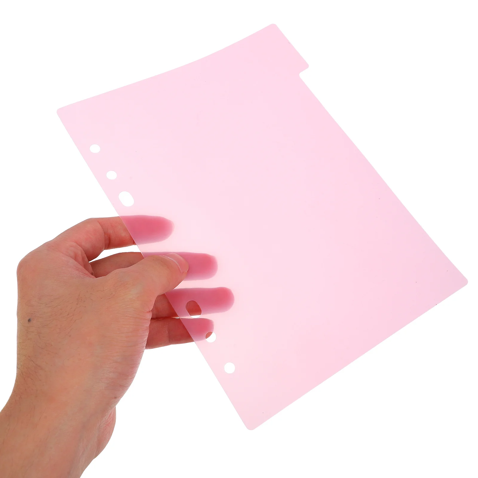 2Pcs A5 Plastic Colorful Dividers Easy Insert for 6-Ring Binder Extra Wide Tabs Index Page Divider Tab Cards Index Page