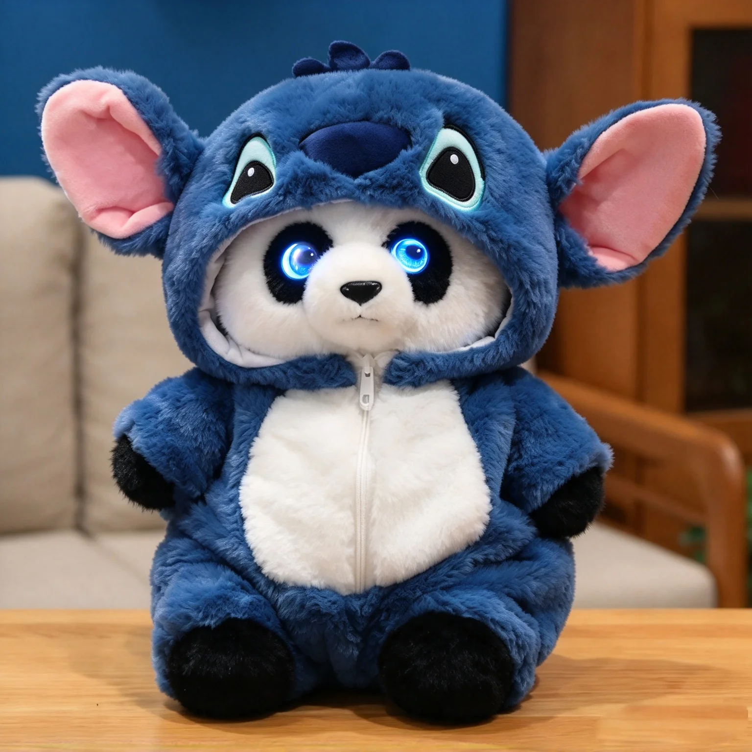 Guoguoyang G6-011 AI Panda Robot Plush Toy Smart Interactive Chat Early Education Stuffed Doll with Glowing Eyes view 5