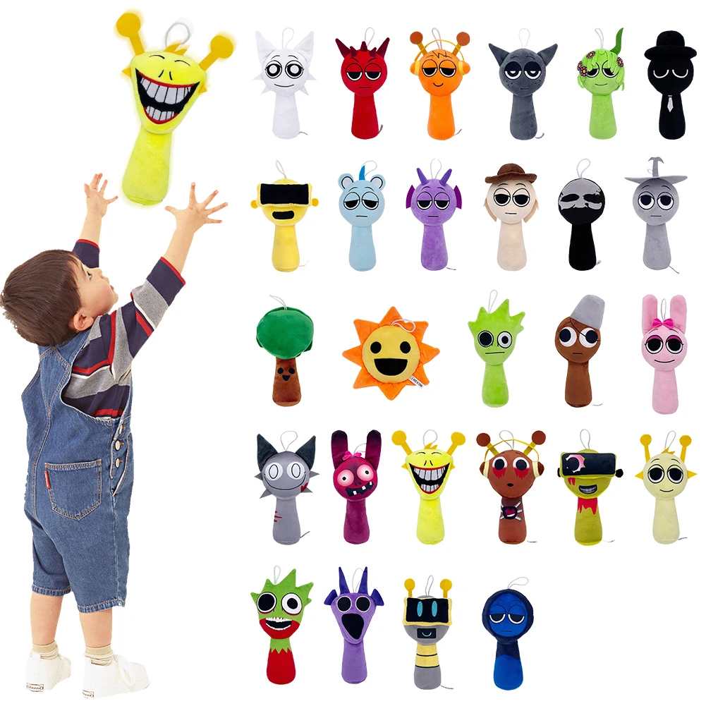 

Sprunki Plush Toys Horror Game Incredibox Plushie Cartoon Cute Soft Stuffed Pillow Toys For Kids Birthday Christmas Gifts