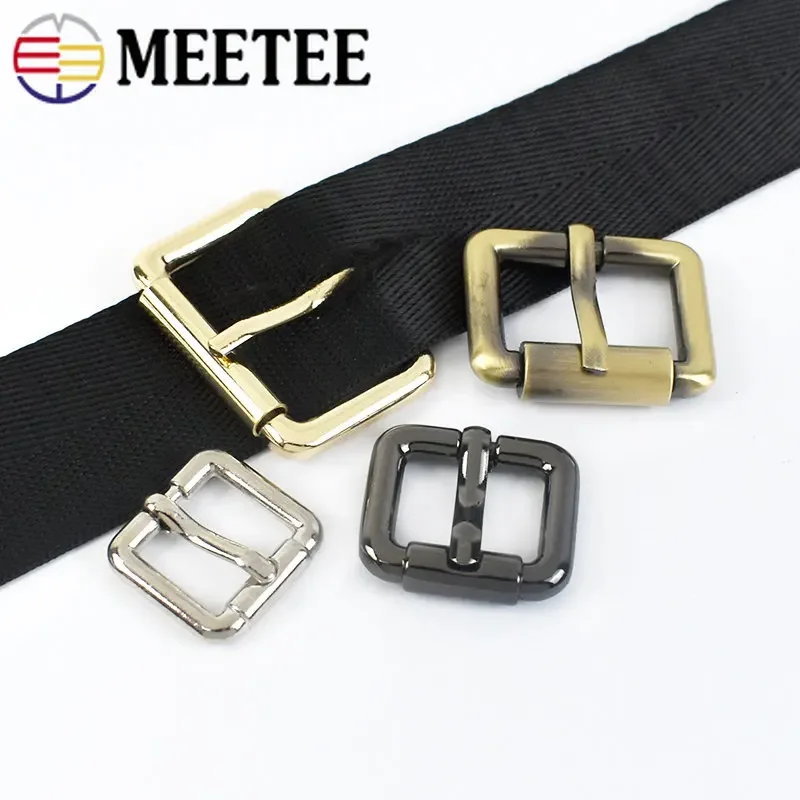 5Pcs 10/12/16/20/25/32/38mm Metal Buckles for Bag Strap Leather Backpack Belt Roller Pin Buckle Bags DIY Hardware Accessories