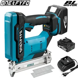 F30 Brushless Electric Nailer Stapler Gun Home DIY for 18V Lithium-Ion Battery Profession with Nails Woodworking Power Tool