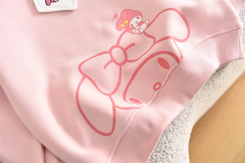 2024 neue Herbst Sanrio Kuromi Marine Kragen Sweatshirt für Mädchen Cartoon Kinder Mymelodie Cinna moroll Langarm Hoodies Kostüme