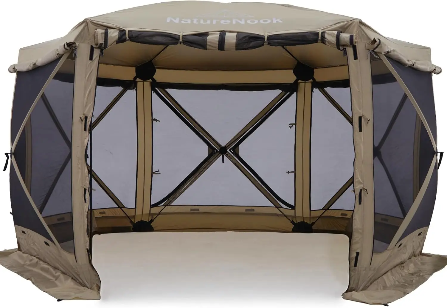 

Outdoor Pop Up Tent with Mesh Screen u2013 12x12 Portable Canopy Tent for Camping Beach Garden Picnic Backyard Beach