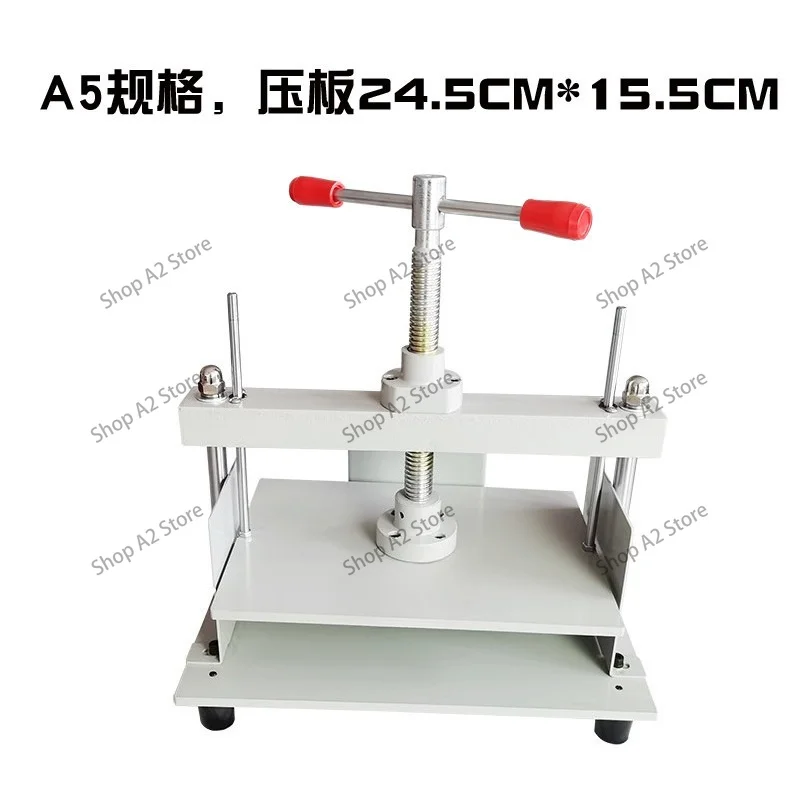 Manual Paper Press Machine A4 Book Press, Bookbinding Notes Office Invoice Steel Flattening Machine, Heavy Duty Bookbinder