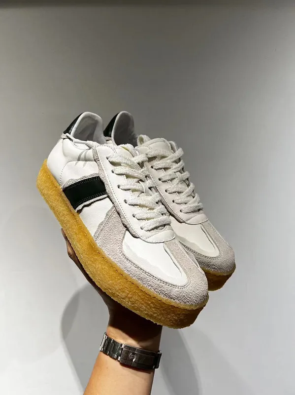 

Retro versatile handmade raw rubber sole imported first layer cowhide Dexun casual shoes