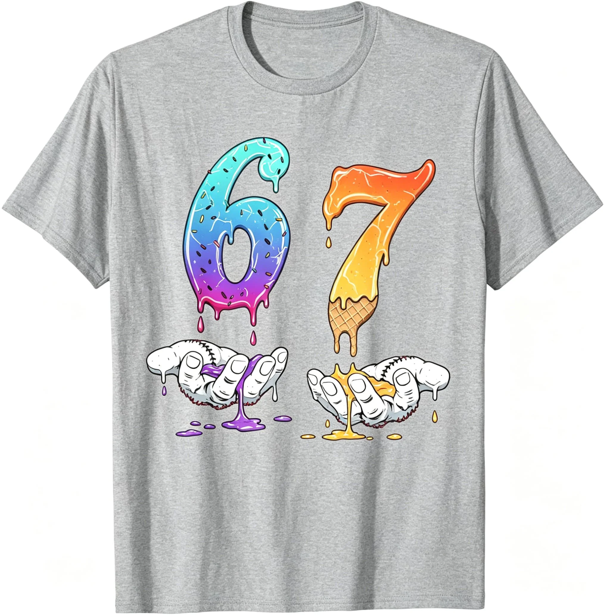 Six Seven Funny Meme Drip Lässiges Mode-T-Shirt für Männer, Damen, Jungen, Kinder, Eltern und Kinder, Baumwolle, Kurzarm, Kinder-T-Shirt – Detail 10