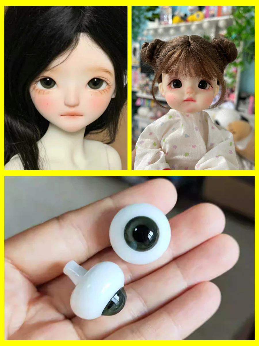 Reborn Doll accessories Articulated 6 8 10 12 14 16 18 20 22 24mm 1/6 1/4  1/3 bjd doll glass eyes eyeball for girl boy XTB080