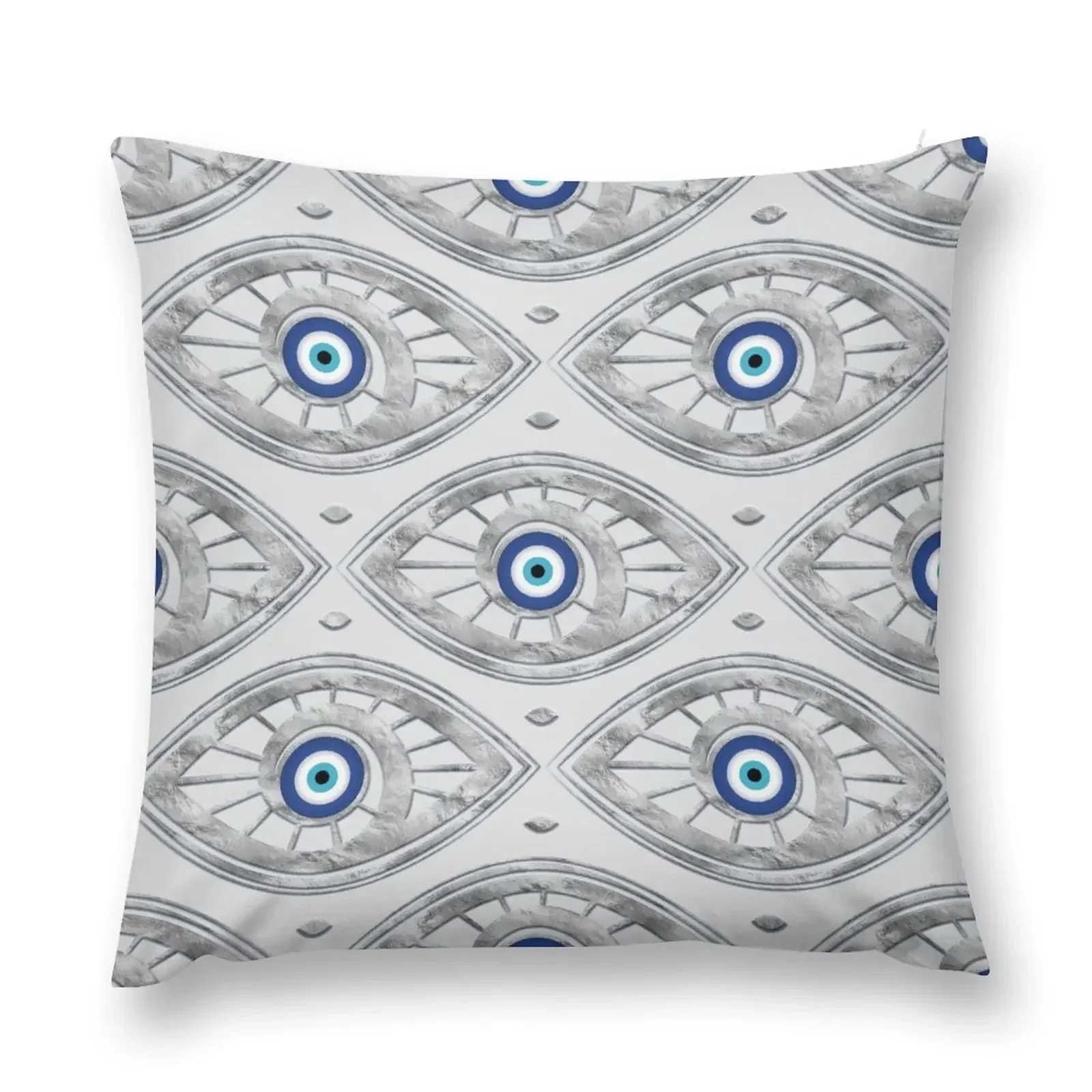 Greek Mati Mataki - Matiasma Evil Eye Pattern #3 Throw Pillow Couch Cushions christmas pillow case pillow