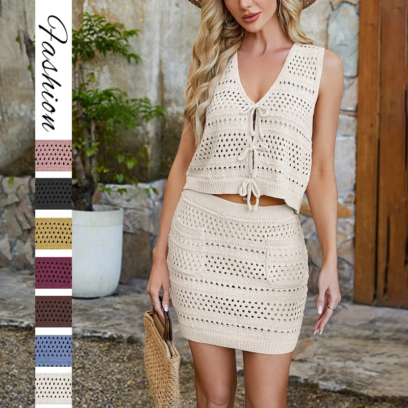 

2026 New Women Clothing Summer Suit Strap Beach Dress