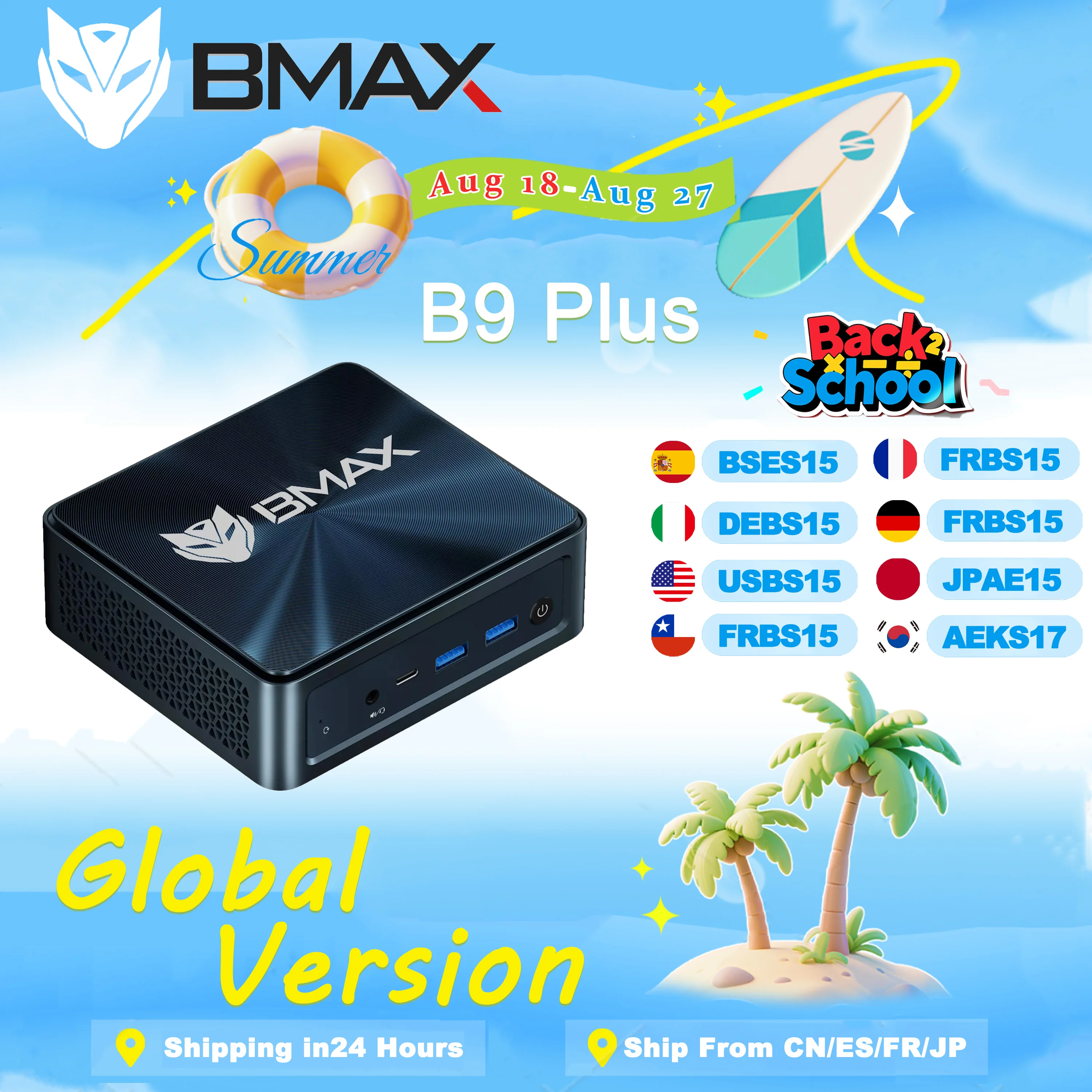 Mini PC BMAX B9 Plus |   i5-1250P (12C/16T) |   24 GB+512 GB |   Win11 Pro |   Display triplo 4K |   WiFi 6 |   BT 5.2 |   Thunderbolt 4