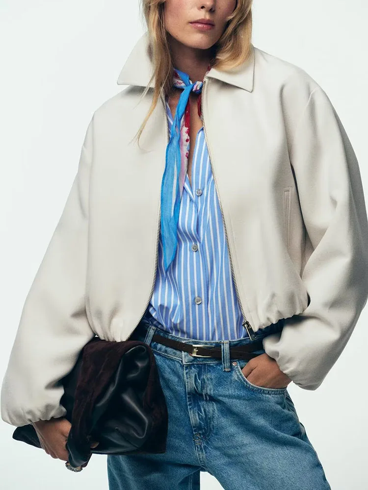 ملابس خارجية منتفخة بسحّاب من Faionable للنساء وصل حديثًا لخريف 2025 زي عرقي ملابس أداء المسرح #4