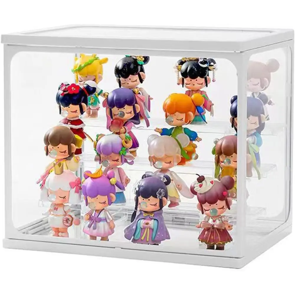

3-Tier Clear Acrylic Display Stand for Collectibles and Action Figures with Dustproof Storage