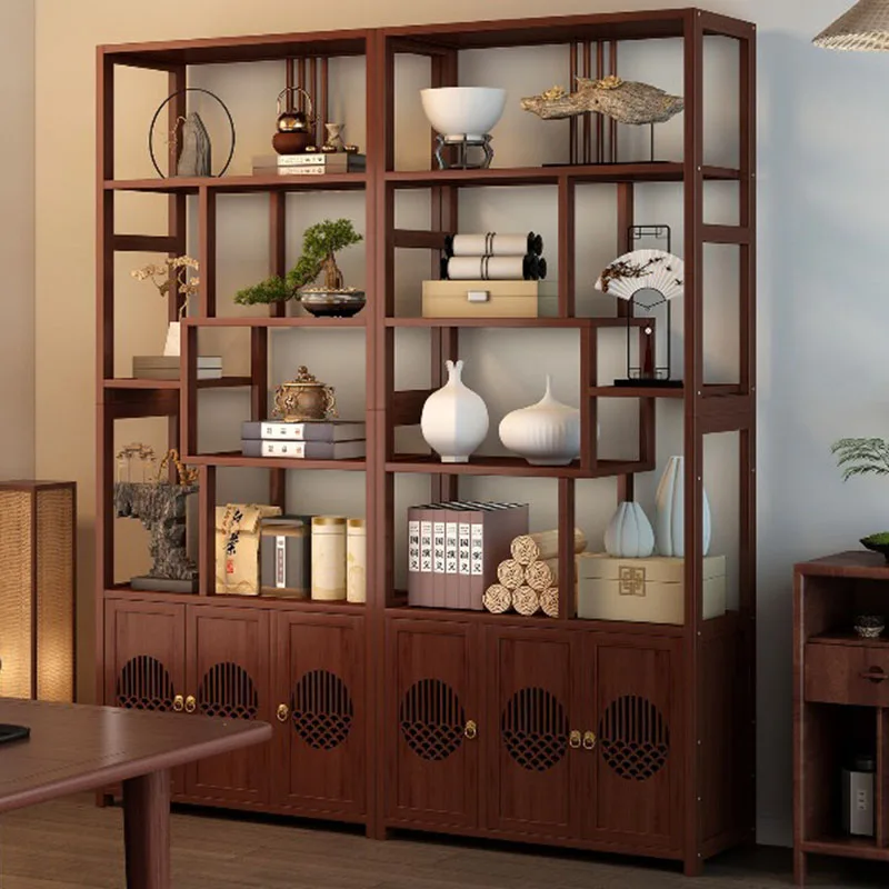 Wooden Chinese Style Cabinets Big Size Room Decor Vintage Minimalist Cabinet Bookshelf Armoires De Salon Space Saving Furniture