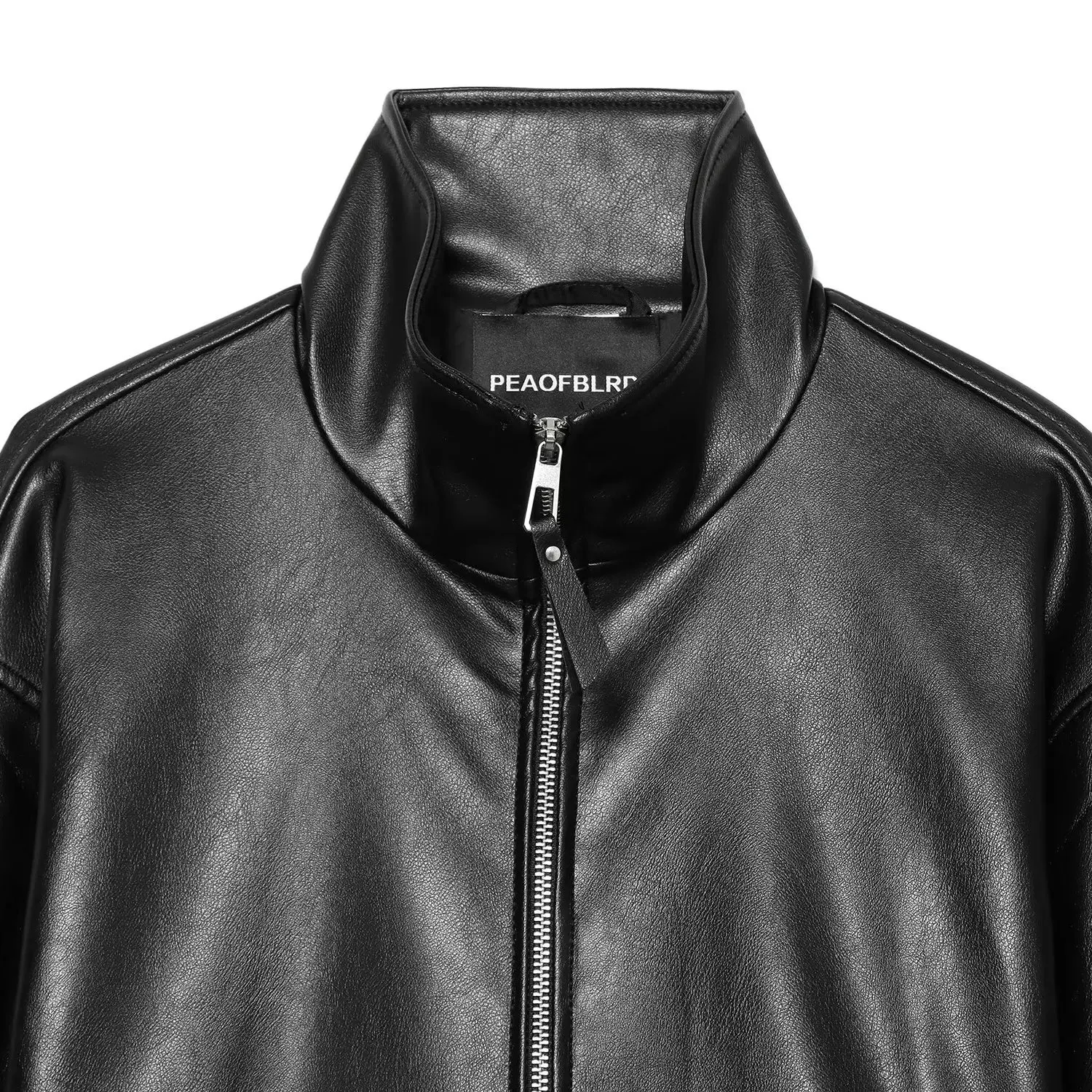 Fashionable Coat New Women's Clothing VA Elegant All-Match Chimney Collar Coated Jacket Polyester Short Outerwear Zipper