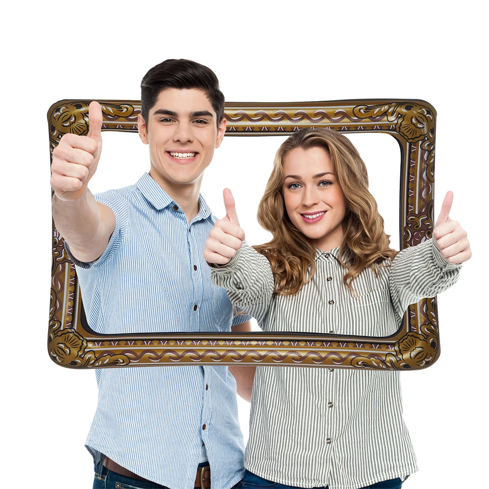 PVC Inflatable Photo Frame Beautiful Selfie Frame Chic Photo Booth Props for Wedding Birthday Party Supplies
