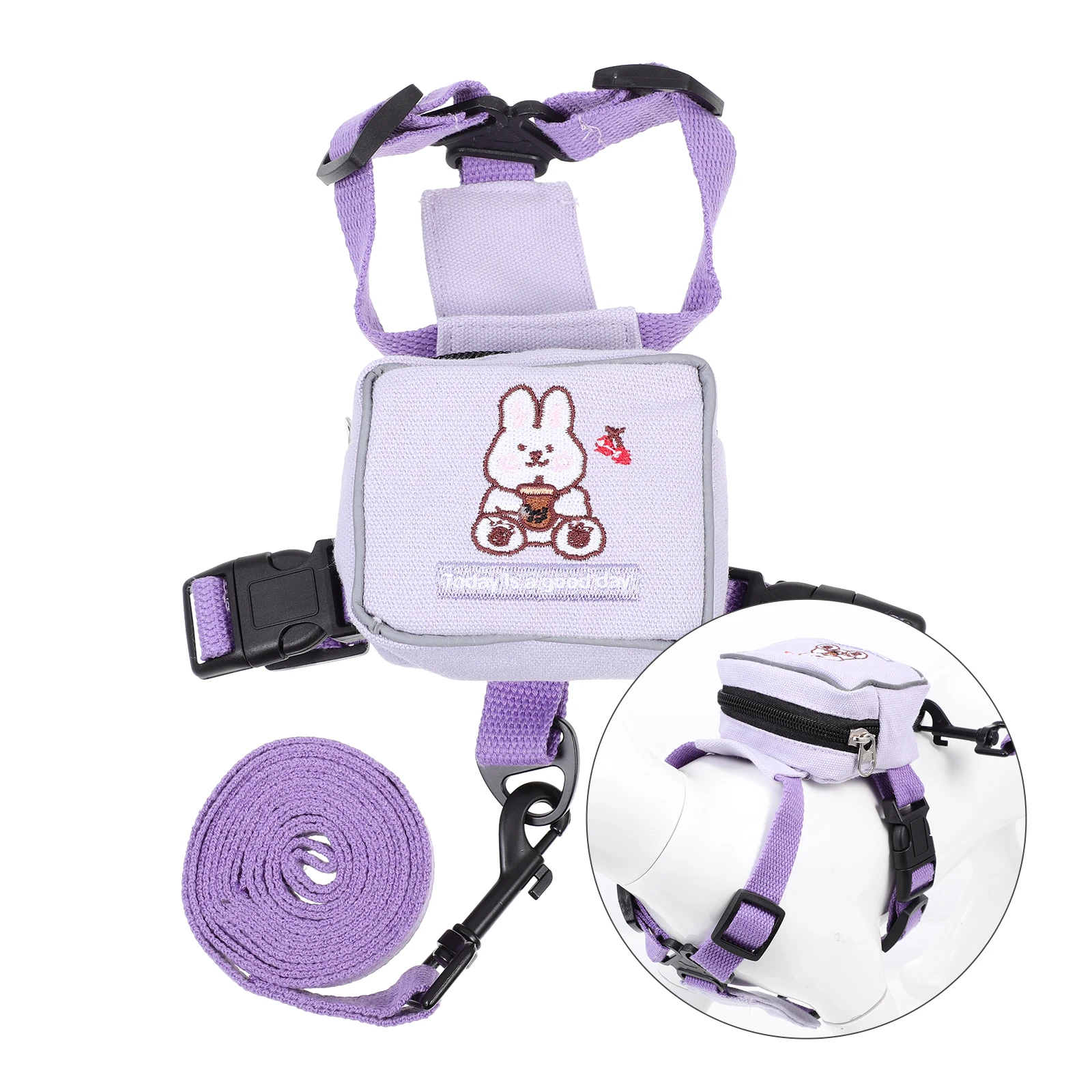 

Pet Backpack Dog Leash Vest Style Harness Small Polyester Rope for Dogs Cats Outdoor Walking Training Jogging Pet Supplies Dog