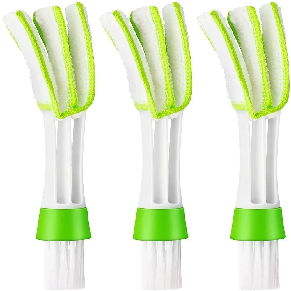 3pcs Car Cleaning Brush Air Conditioning Vent Brush Cleaning Air Outlet Vent Wash Brushes Universal Car Interior Detailing Tools