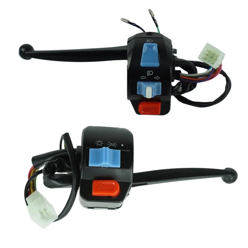 1 Pair 12V Waterproof Motorcycle Left and Right Handlebar Control Switch Horn Turn Signal Electric Star For GY6 50cc 125cc 150cc