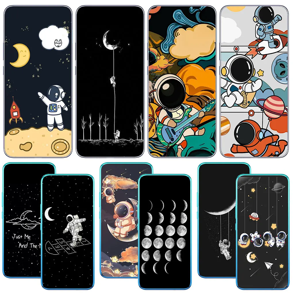 Creative Design Art Astronaut Moon Phone Casing for Motorola Moto G13 G14 G53 G54 G62 G72 G82 G84 E13 E20 G42 G32 G23 G22 Case