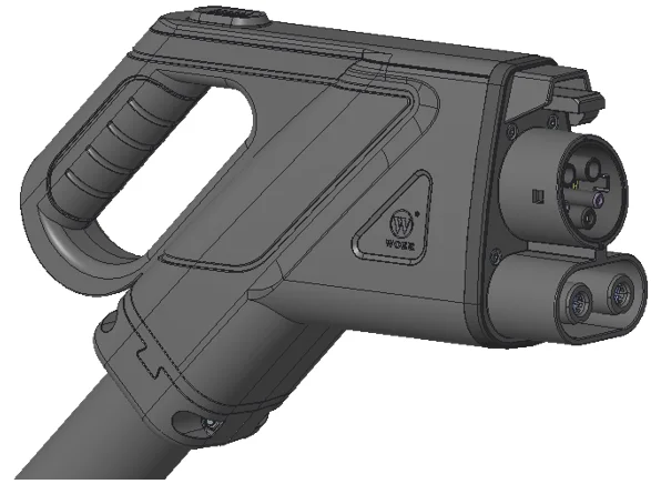 WORE DC Charging Connector Complying With SAE J1772 300A 1000v DC Fast EV Charger