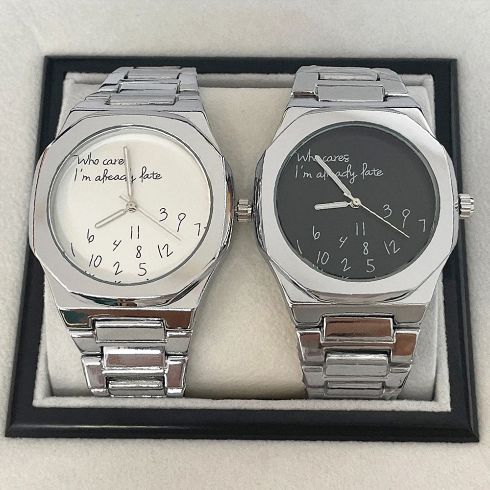 Men's Fashion Alloy Watch Irregular Number Dial 
