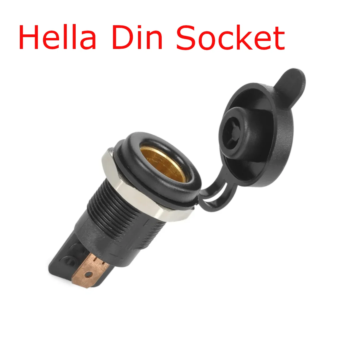 

Small EU Plug Din Hella Charger Adapter Socket Power Outlet Cigarette Lighter Charging Stand 12V/24V for BMW Motorcycle