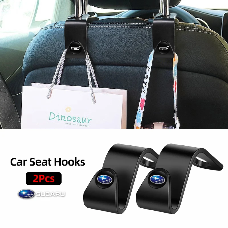 Ganchos piezas para respaldo de asiento de coche, soporte de almacenamiento portátil para Subaru Impreza STI Legacy WRX BRZ Forester XV Outback Levorg Ascent Tribeca, 2 uds.