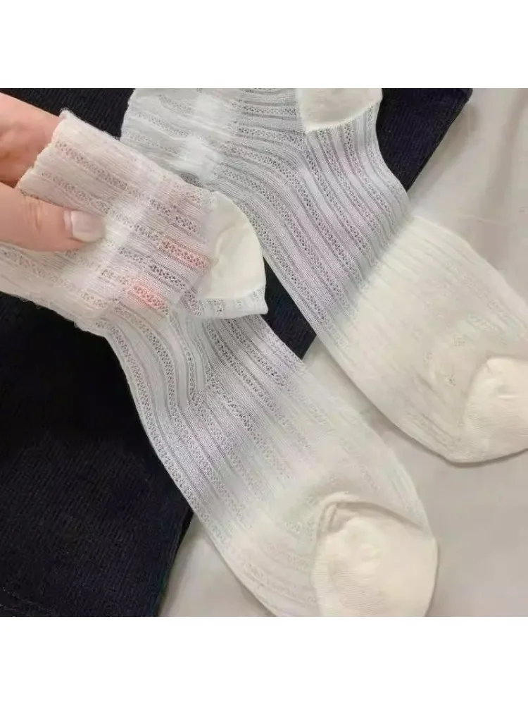 Chaussettes courtes d'été en dentelle pour femmes, jolies chaussettes japonaises en coton à volants, Style Lolita, chaussettes de princesse de haute qualité