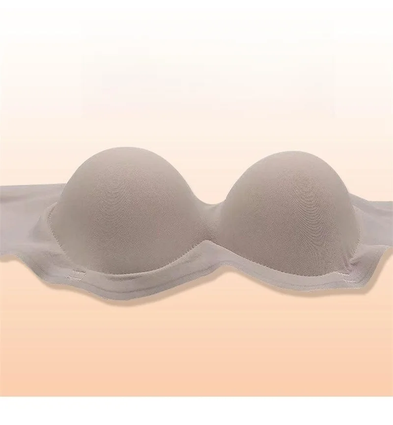 Push Up Bra For Women Sexy Invisible Externally Expandable Bralette Padded Gathered Female Lingerie Thickened Chest Pads