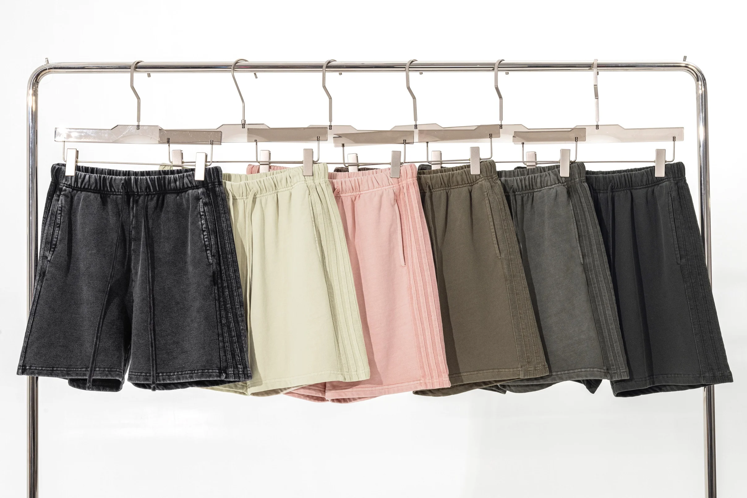 Amirise Stripes Pants Washed Out Kanye West Vintage Men's Streetwear 2025 New In Unisex Harajuku Y2k Style  Cotton Shorts