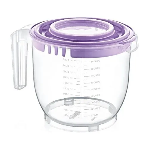 Modatools World 2200 Ml Mixer Container With Lid 19191