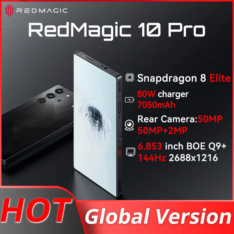 original Global Version RedMagic 10 Pro 5G Gaming Phone 6.853