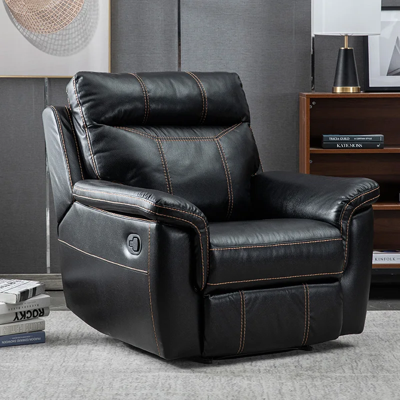 Massage Large Sofa Recliner Electric Black Relaxing Sofa Adjustable Single Sillon Relax Reclinable Para Salon Home Furniture