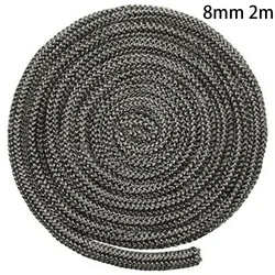 2 m 6/8mm Fiberglas Halat Contası Soba/Yangın Halat odun sobası Kütük Brülör Kapı Contası Yüksek Sıcaklık Yanmaz Sızdırmazlık Halatı