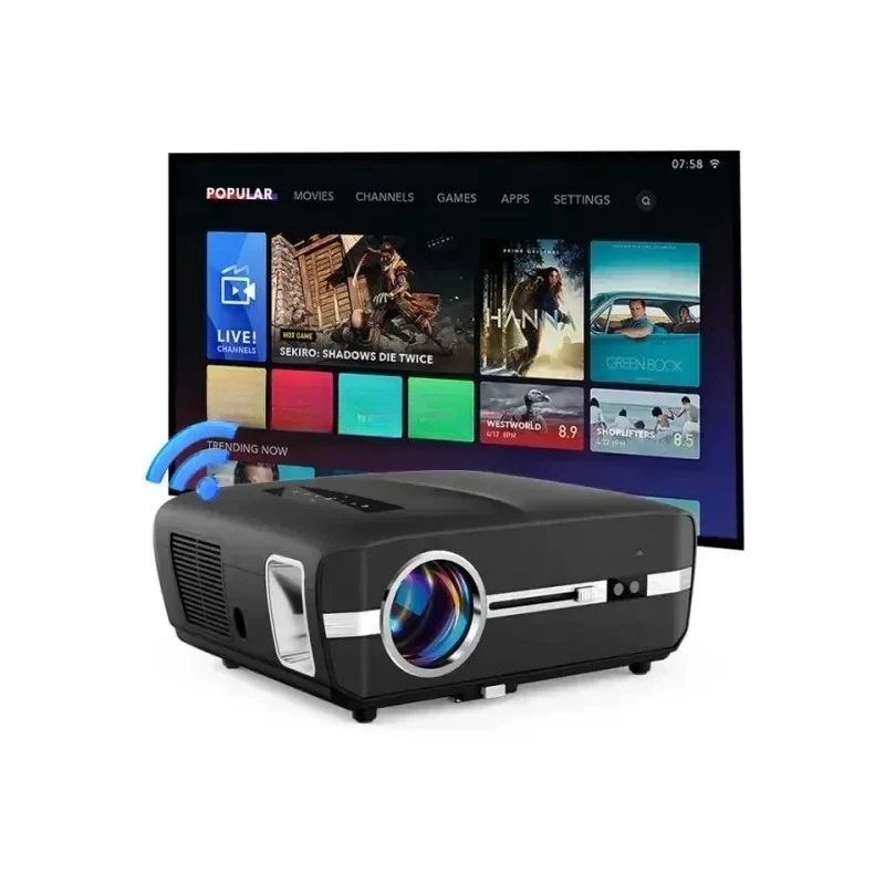2026 hot sale Mini Por   Video Light Emitting Diode Projector Screens and Presentation Equipment Home Cinema Night Lights Pro