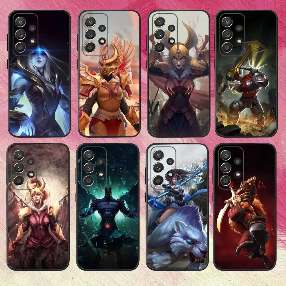 حافظة هاتف D-Dota 2 الرائعة لهاتف سامسونج S25، S24، S21، S22، S23، S30، Ultra، S20، Plus، Fe، Lite، Note، 10,9,5G غطاء أسود #1
