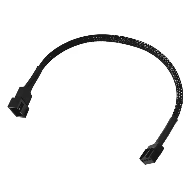 27cm PWM Fan Splitter 4pin Adapter Cable 1 to 1 Computer CPU Cooler Fan Splitter PC Chassis Fan Lengthen Extension Power Cable