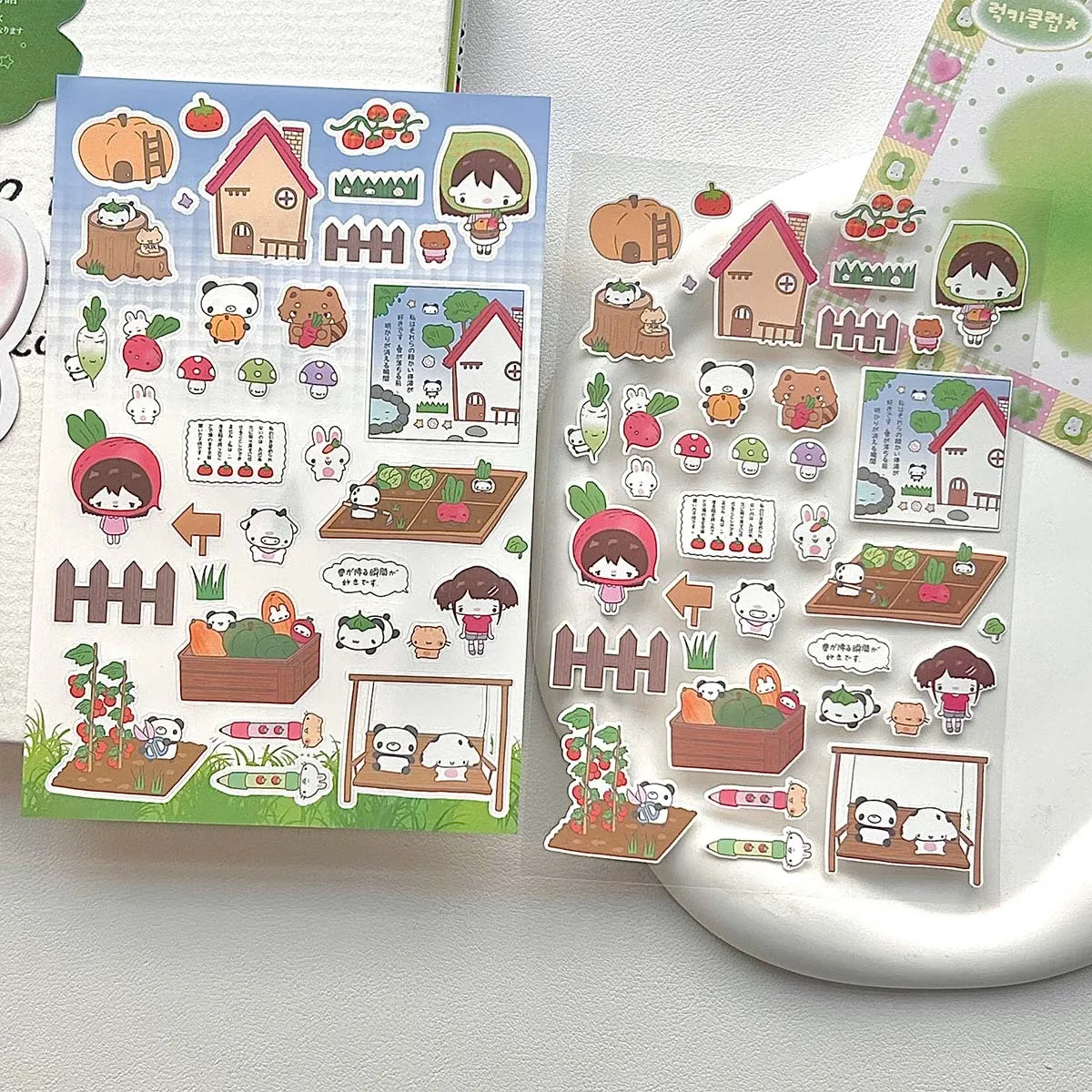 Character Sticker Graffiti Cute Cute Set Hand Account Collage Decoration DIY Four-leaf Clover Waka Waka Waka