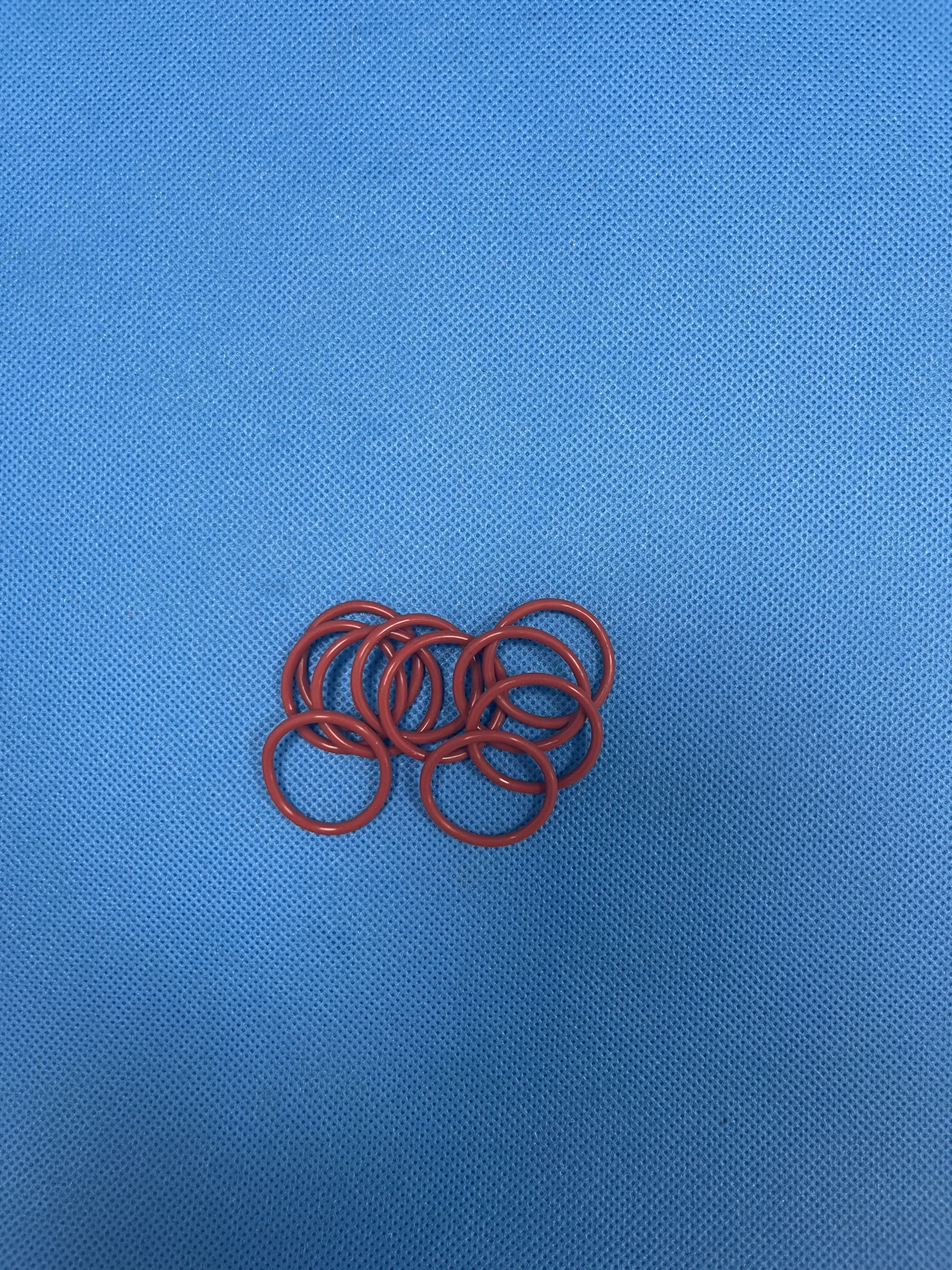 Outer Diameter 28mm 10 PCS Silicone Sealing Rings Corrugated Sleeve Red Color O Shaped Gaskets BQL Ice Cream Maker Parts