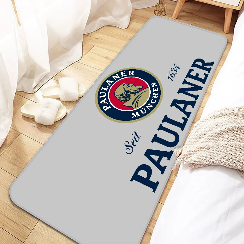 Paulaner Logo Door Mat Entrance Non-slip Doormat Washable Kitchen Carpet Living Room Hallway Rugs Bathroom Bath Door Mats